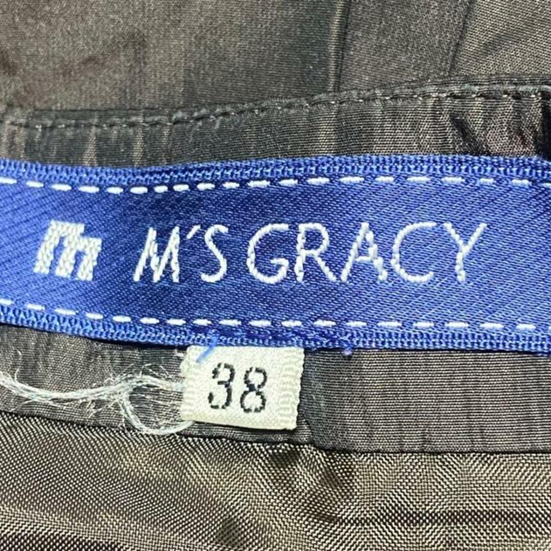 M'S GRACY(エムズグレイシー)のM'S GRACY(エムズグレイシー) スカート サイズ38 M レディース - ダークブラウン ひざ丈/リボン レディースのスカート(その他)の商品写真