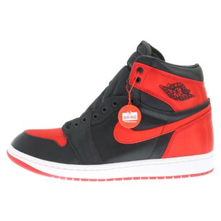 ナイキ(NIKE)のNIKE ナイキ WMNS AIR JORDAN 1 RETRO HI OG Satin Bred ウィメンズ エアジョーダン1 レトロハイ サテンブレッド ハイカットスニーカー シューズ US12/29.0cm FD4810-061(スニーカー)