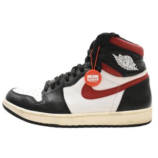 ナイキ(NIKE)のNIKE ナイキ AIR JORDAN 1 RETRO HIGH OG GYM RED エアジョーダン1レトロハイ ジムレッド ハイカットスニーカー シューズ ブラック/レッド US12/30cm 555088-061(スニーカー)