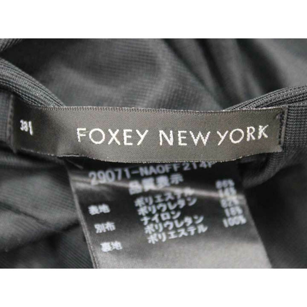 FOXEY(フォクシー)の‡FOXEY NEW YORK/フォクシーニューヨーク‡クールエレガンスワンピース/29071/ノースリーブ/膝丈 ブラック/黒 レディース  38【中古】夏 924032 onepi レディースのワンピース(その他)の商品写真