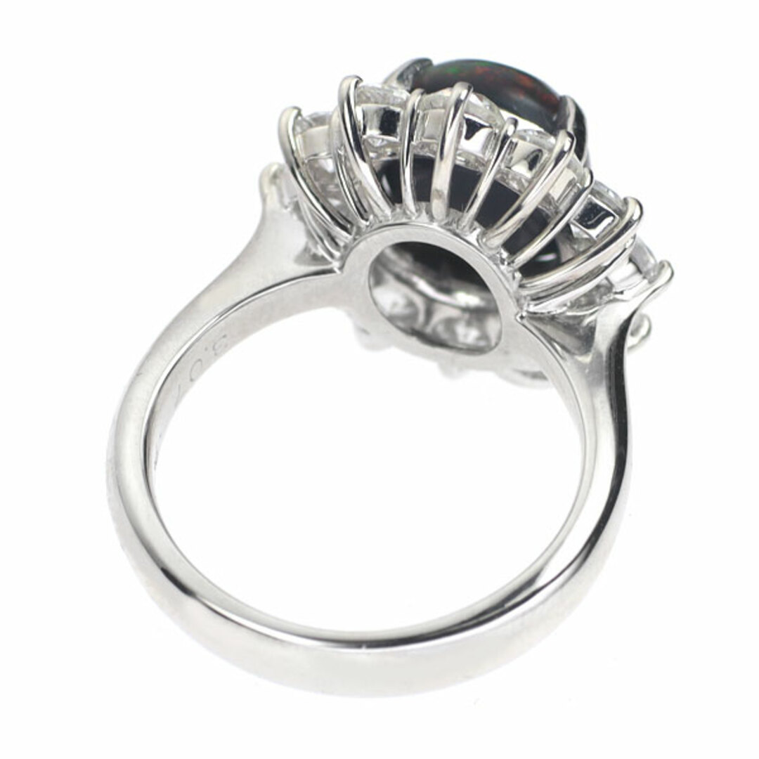 希少 Pt900 ブラックオパール ダイヤモンド リング 3.07ct D2.01ct  レディースのアクセサリー(リング(指輪))の商品写真