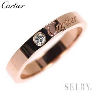 カルティエ(Cartier)のカルティエ K18PG ダイヤモンド リング エングレーブド 48号(リング(指輪))