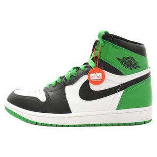 ナイキ(NIKE)のNIKE ナイキ AIR JORDAN 1 HI Black and Lucky Green DZ5485-031 エアジョーダン1 ラッキーグリーン ハイカットスニーカー ブラック/グリーン US10/28.0cm(スニーカー)