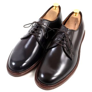 Alden - 未使用品○ALDEN オールデン M8401 コードバン Cappelletto 70周年記念 レアカラー バリーラスト プレーントゥ グッドイヤーウェルト製法 希少大きめサイズ レザーシューズ モカ 11 保存袋付き USA製 メンズ