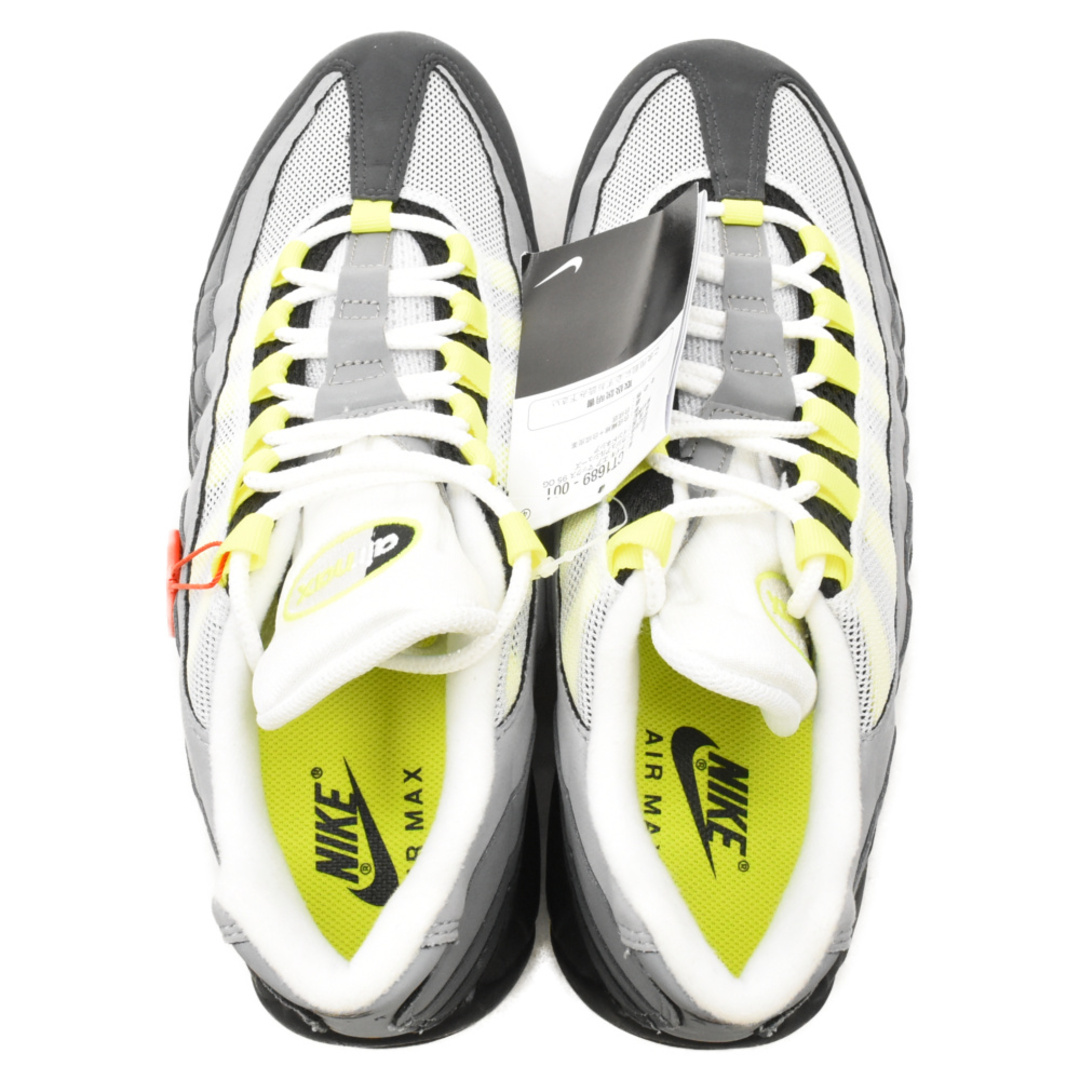 NIKE(ナイキ)のNIKE ナイキ AIR MAX 95 OG NEON YELLOW CT1689‐001 エアマックス95 ローカットスニーカー US9.5/27.5cm グレー/イエロー メンズの靴/シューズ(スニーカー)の商品写真