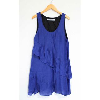 ザラ(ZARA)の●ZARA/ザラ●ノースリーブワンピース/Uネック/膝上丈 ブルー/青 レディース S【中古】夏 824032 onepi(その他)