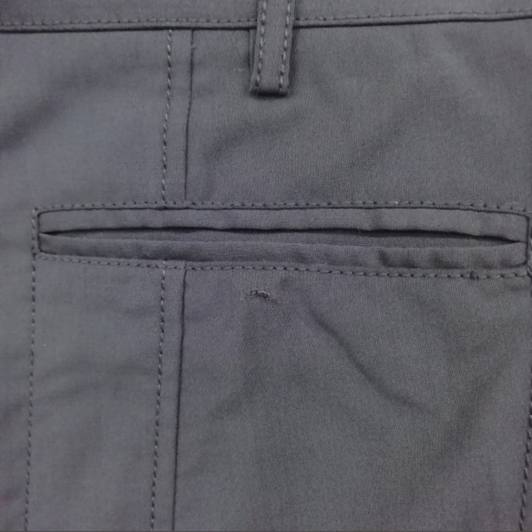 Giorgio Armani(ジョルジオアルマーニ)の黒タグ サマー ウール  スラックス トラウザー パンツ ワイド 46 ネイビー メンズのパンツ(スラックス)の商品写真