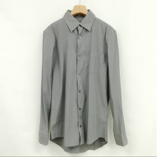 ジルサンダー(Jil Sander)のストライプ シャツ ドレスシャツ コットン ストレッチ 長袖 37 グレー(Tシャツ(長袖/七分))