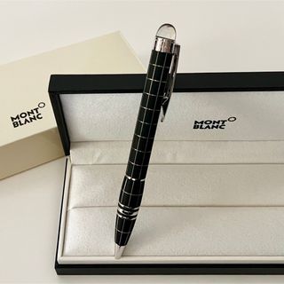 モンブラン(MONTBLANC)のMONTBLANC ツイスト式ボールペン スターウォーカー 格子柄 メタルラバー(ペン/マーカー)