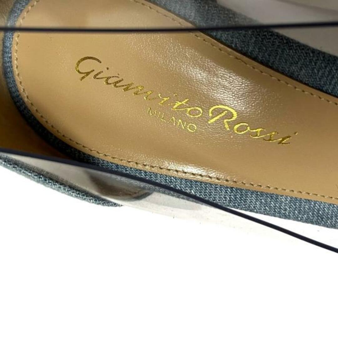 Gianvito Rossi(ジャンヴィットロッシ)のGianvito Rossi(ジャンヴィト・ロッシ) パンプス 37 レディース - ライトブルー×クリア デニム×ビニール レディースの靴/シューズ(ハイヒール/パンプス)の商品写真