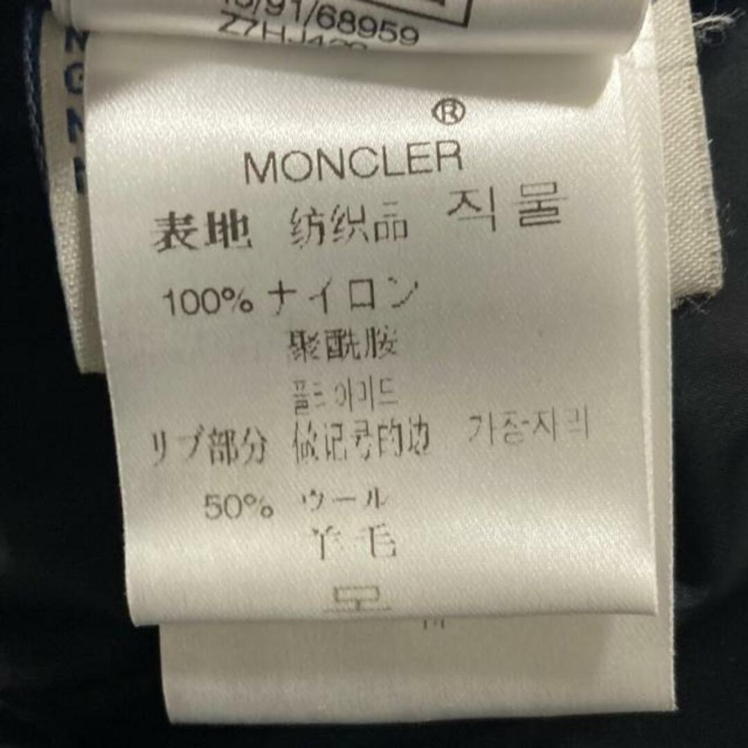 MONCLER(モンクレール)のMONCLER(モンクレール) ダウンジャケット サイズ0 XS レディース - 黒 長袖/ファー/冬/秋 レディースのジャケット/アウター(ダウンジャケット)の商品写真