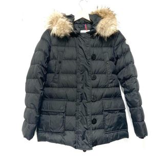 モンクレール(MONCLER)のMONCLER(モンクレール) ダウンジャケット サイズ0 XS レディース - 黒 長袖/ファー/冬/秋(ダウンジャケット)