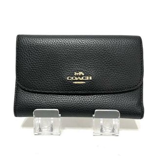 コーチ(COACH)のCOACH(コーチ) 3つ折り財布 - F30204 黒 レザー(財布)