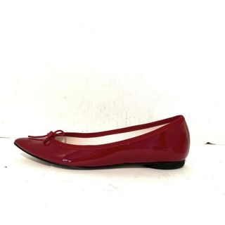 レペット(repetto)のrepetto(レペット) フラットシューズ 37 レディース - レッド エナメル（レザー）(その他)