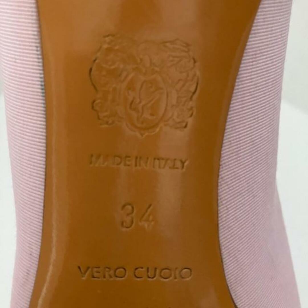 BRUNOMAGLI(ブルーノマリ)のBRUNOMAGLI(ブルーノマリ) パンプス 34 レディース - ライトピンク リボン 化学繊維 レディースの靴/シューズ(ハイヒール/パンプス)の商品写真