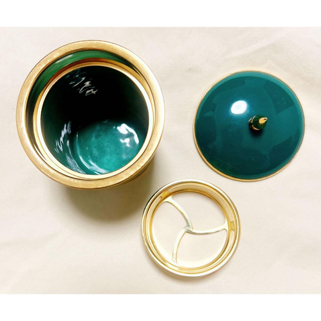 安藤七宝焼 金彩 翡翠色 煙草入れ&灰皿 たばこセット レトロの 安藤七宝焼 金彩 翡翠色 煙草入れ&灰皿 たばこセット レトロの