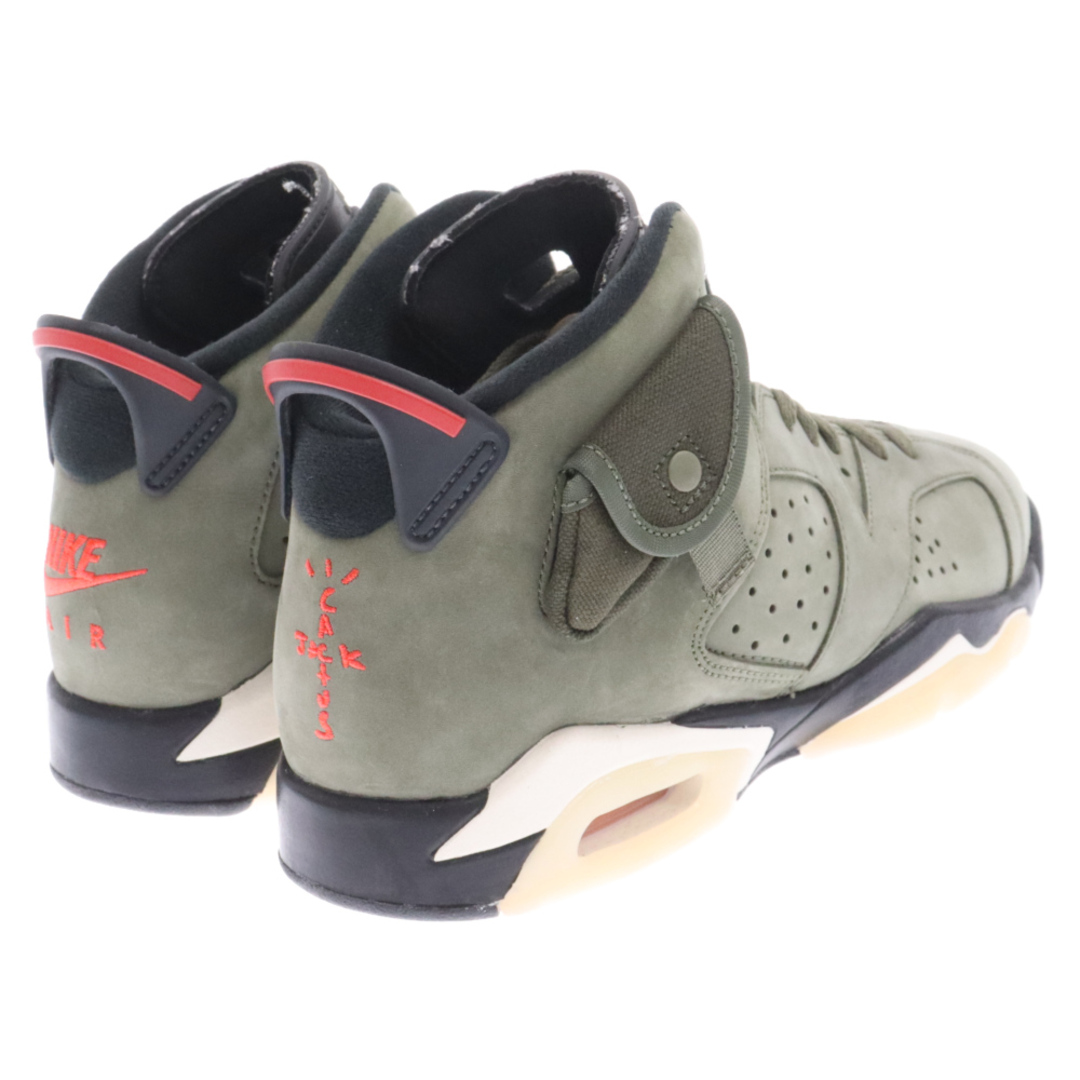 NIKE(ナイキ)のNIKE ナイキ ×TRAVIS SCOTT AIR JORDAN 6 RETRO SP (GS) トラヴィススコット エアジョーダン6 ハイカットスニーカーシューズ カーキ US7Y CN1085-200 レディースの靴/シューズ(スニーカー)の商品写真