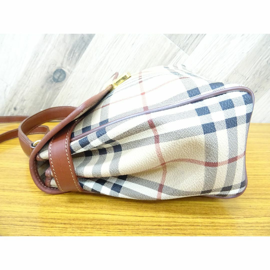 BURBERRY(バーバリー)のK藤053/ バーバリー シャドーホース PVC レザー ショルダーバッグ レディースのバッグ(ショルダーバッグ)の商品写真