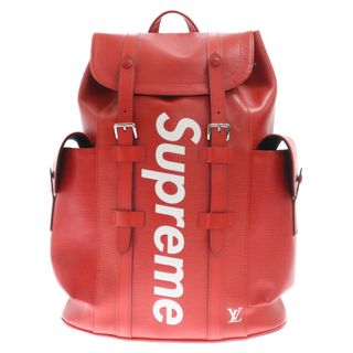 シュプリーム(Supreme)のSUPREME シュプリーム 17AW×LOUIS VUITTON Christopher Backpack PM ルイヴィトン クリストファー バックパック リュック M53414 レッド(バッグパック/リュック)