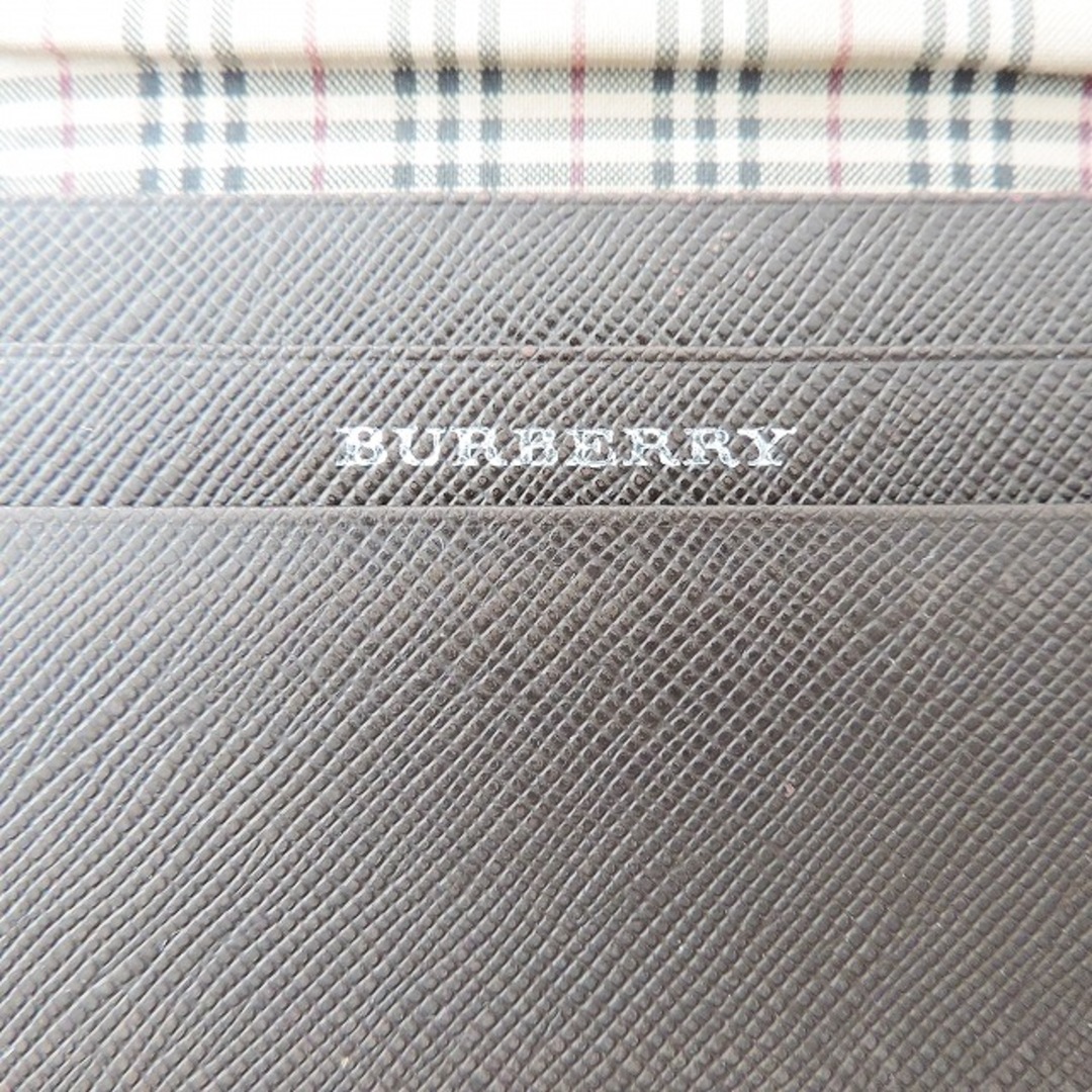 BURBERRY(バーバリー)のBurberry(バーバリー) 名刺入れ ダークブラウン レザー レディースのファッション小物(名刺入れ/定期入れ)の商品写真