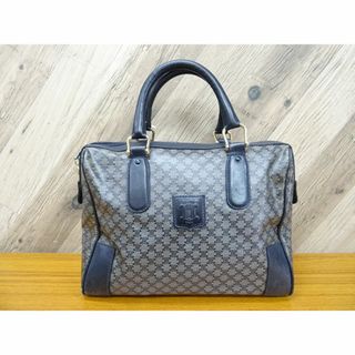 セリーヌ(celine)のK藤055/ CELINE PVC レザー ハンドバッグ ネイビー系(ハンドバッグ)