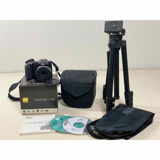 ニコン(Nikon)の中古品　Nikon Coolpix L320 16.1MP デジタルカメラ＆三脚(コンパクトデジタルカメラ)