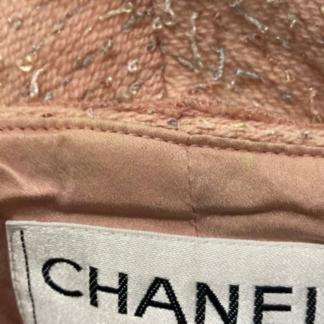 CHANEL(シャネル)のCHANEL(シャネル) スカートスーツ レディース - P14315 ピンク フリル/長袖/肩パッド レディースのフォーマル/ドレス(スーツ)の商品写真