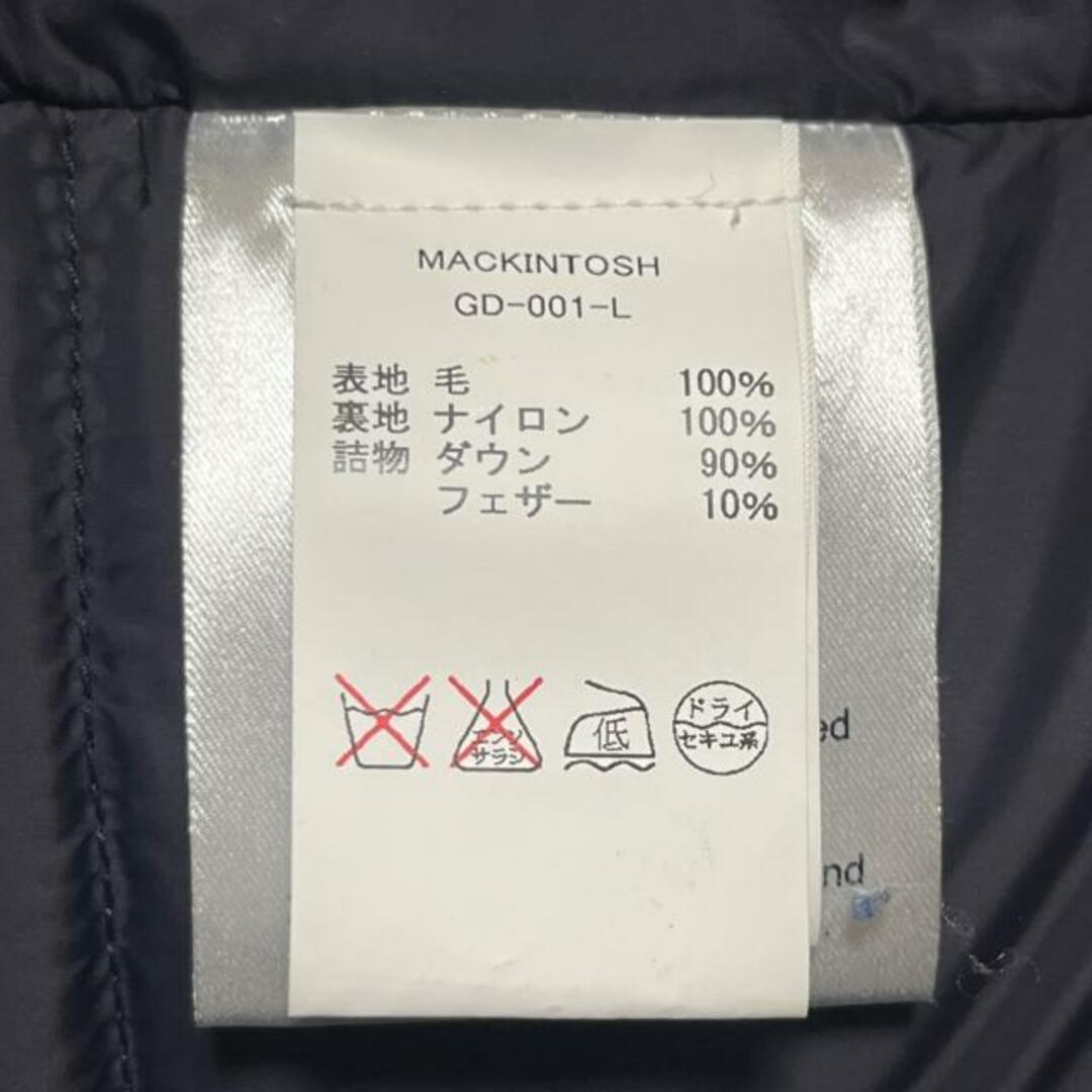 MACKINTOSH(マッキントッシュ)のMACKINTOSH(マッキントッシュ) ダウンジャケット サイズ38美品  - ネイビー 冬/長袖/フード脱着可 レディースのジャケット/アウター(ダウンジャケット)の商品写真