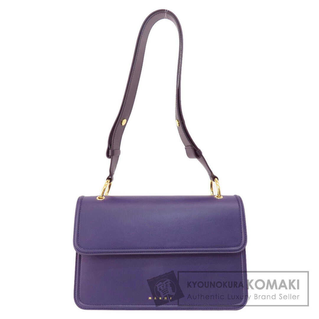 MARNI - MARNI ロゴ ショルダーバッグ レザー レディースの通販 MARNI - MARNI ロゴ ショルダーバッグ レザー レディースの通販