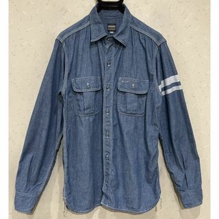 モモタロウジーンズ(MOMOTARO JEANS)の＊桃太郎ジーンズ 出陣 シャンブレー ワークシャツ トップス 40(シャツ)