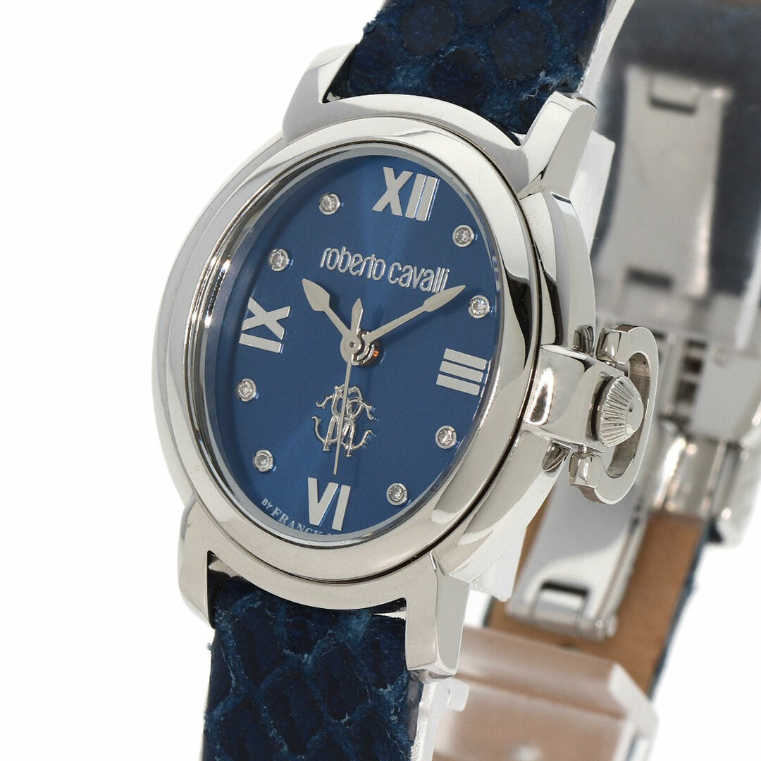 Roberto Cavalli(ロベルトカヴァリ)のRoberto Cavalli RV2L045L0021 オーバルフェイス 腕時計 SS 革 レディース レディースのファッション小物(腕時計)の商品写真