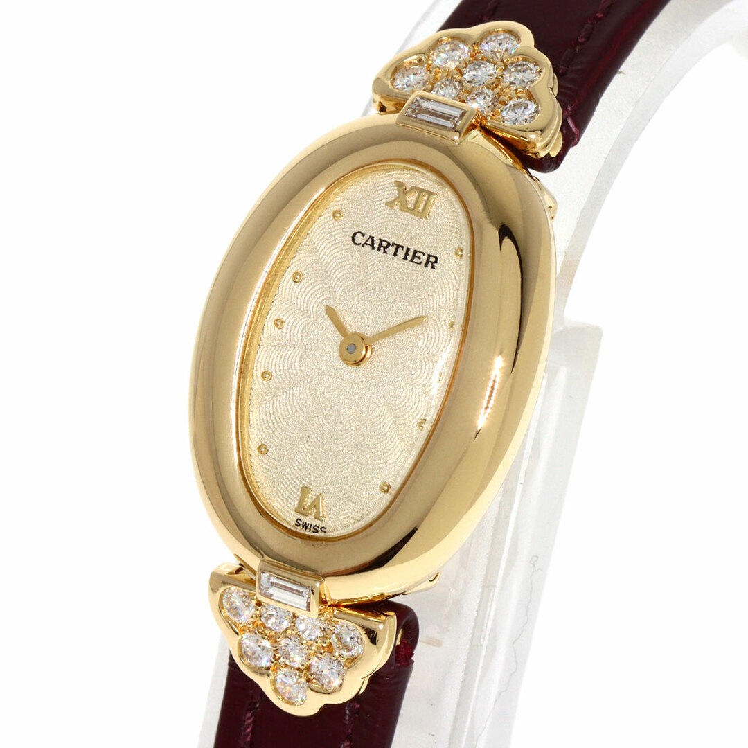 Cartier(カルティエ)のCARTIER ミニベニュワール ナティヴァ ダイヤモンド メーカーコンプリート 腕時計 K18YG クロコダイル レディース レディースのファッション小物(腕時計)の商品写真