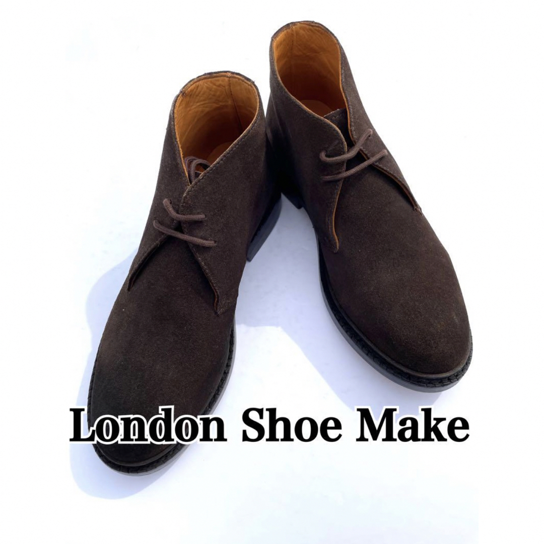 London Shoe Make(ロンドンシューメイク)の606 ロンドンシューメイク 訳あり品 お買い得品ブーツ スエード ブラウン メンズの靴/シューズ(ブーツ)の商品写真