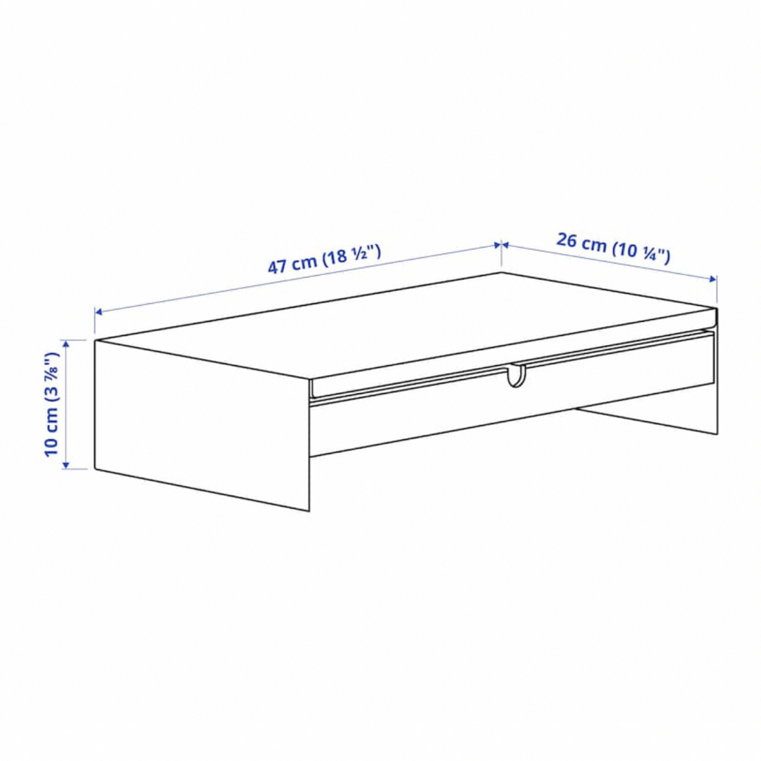 IKEA(イケア)の【IKEA】 エロヴェン モニタースタンド スマホ/家電/カメラのPC/タブレット(PC周辺機器)の商品写真