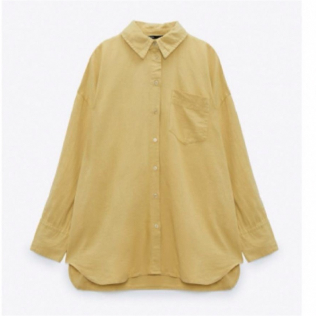 ZARA(ザラ)のZARA  リネンブラウス レディースのトップス(シャツ/ブラウス(長袖/七分))の商品写真