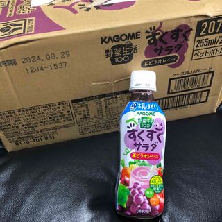 カゴメ(KAGOME)のカゴメ 野菜生活１００ すくすくサラダ ぶどうオレベース 255ml × 24本(ソフトドリンク)