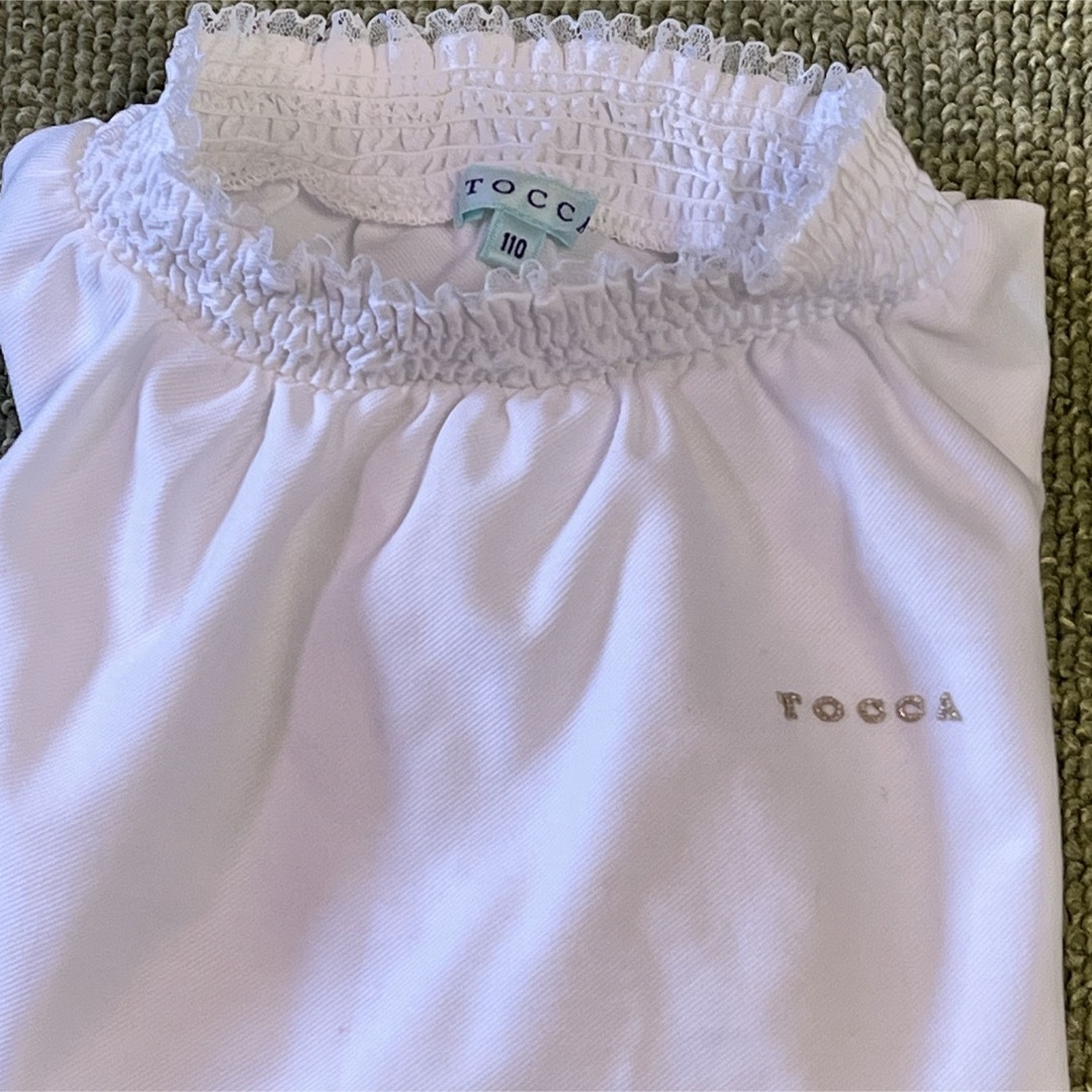 TOCCA BAMBINI(トッカバンビーニ)のトッカ💖110 ハイネックシャーリングブラウス👑 キッズ/ベビー/マタニティのキッズ服女の子用(90cm~)(ブラウス)の商品写真