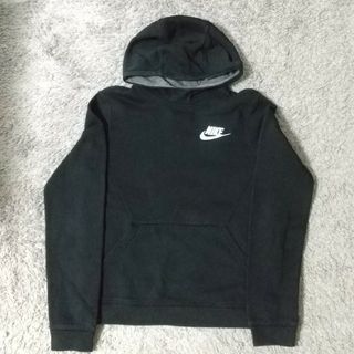 NIKE - 【NIKE】キッズ 黒パーカー L