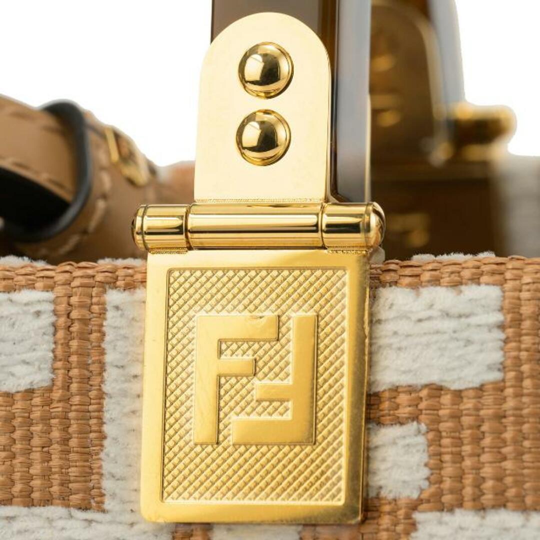 FENDI(フェンディ)の新品 フェンディ FENDI トートバッグ フェンディ サンシャイン ナチュラル/ホワイト レディースのバッグ(トートバッグ)の商品写真