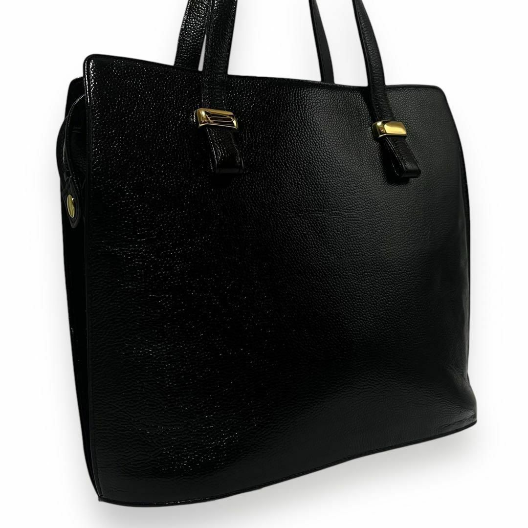 Kitamura(キタムラ)の✨美品✨ キタムラ ハンドバッグ オールレザー ゴールド金具 ブラック 396 レディースのバッグ(ハンドバッグ)の商品写真