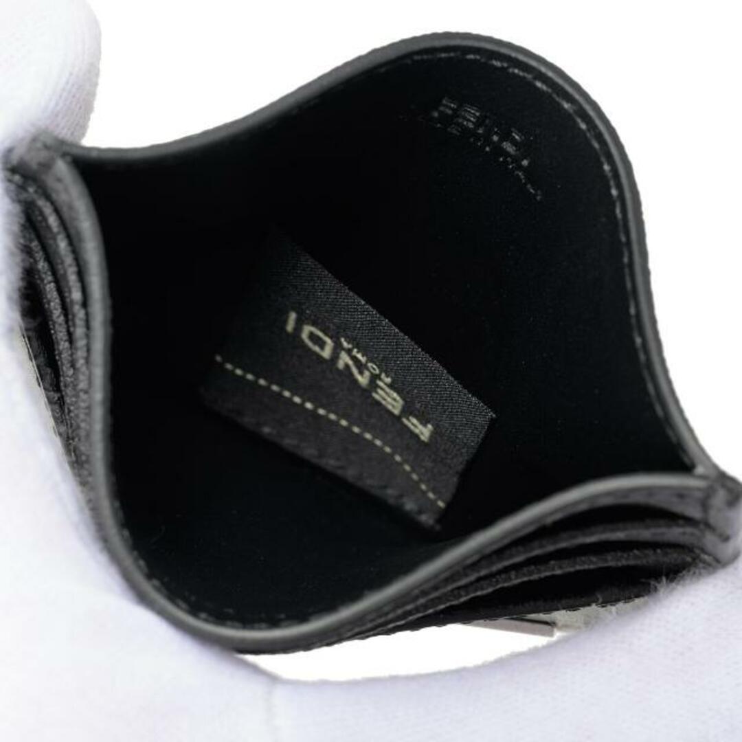 FENDI(フェンディ)の新品 フェンディ FENDI カードケース FFスクエア ブラック メンズのファッション小物(名刺入れ/定期入れ)の商品写真