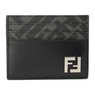 フェンディ(FENDI)の新品 フェンディ FENDI カードケース FFスクエア ブラック(名刺入れ/定期入れ)