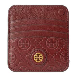 新品 トリーバーチ TORY BURCH カードケース Tモノグラム レザー ハックルベリー