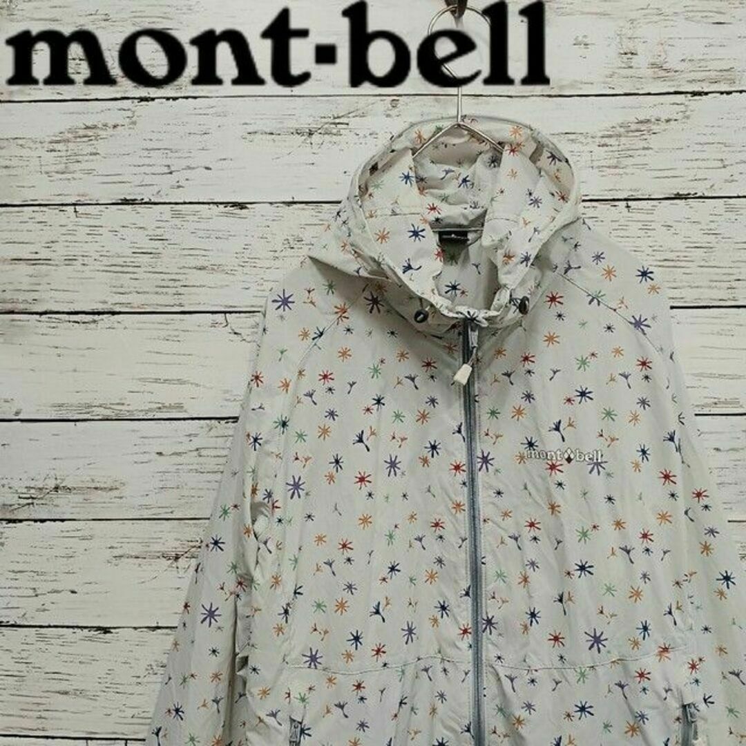 mont bell(モンベル)のmont-bell モンベル ウインドブラストプリントパーカ M キャンプ レディースのジャケット/アウター(ナイロンジャケット)の商品写真