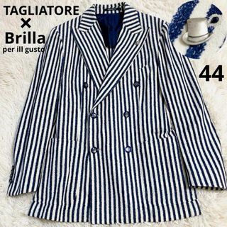 タリアトーレ(TAGLIATORE)の【爽やか】TAGLIATORE × Brilla　テーラード　ダブル　ストライプ(テーラードジャケット)