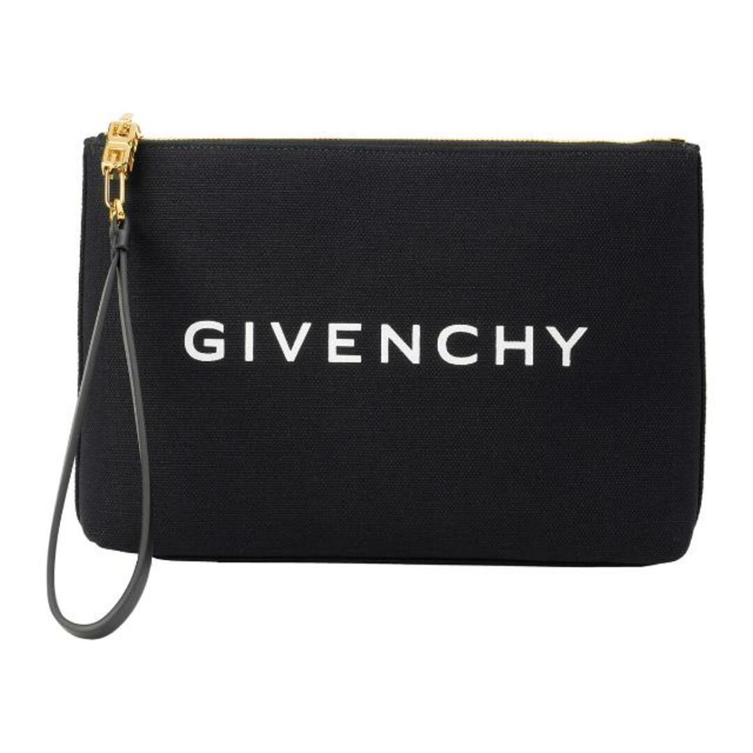 GIVENCHY(ジバンシィ)の新品 ジバンシイ GIVENCHY ポーチ コットンキャンバス ラージポーチ ブラック レディースのファッション小物(ポーチ)の商品写真