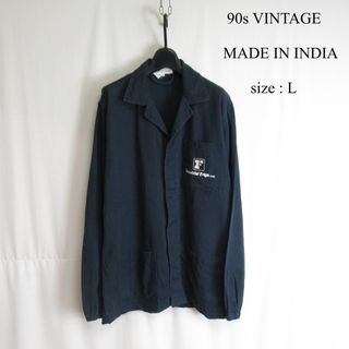 ヴィンテージ(VINTAGE)の90s VINTAGE コットン カバーオール ワーク ジャケット ブルゾン L(カバーオール)