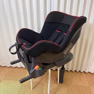 クリーニング済　☆綺麗☆　タカタ04　アイフィックス　ISOFIX　黒レッド(自動車用チャイルドシート本体)