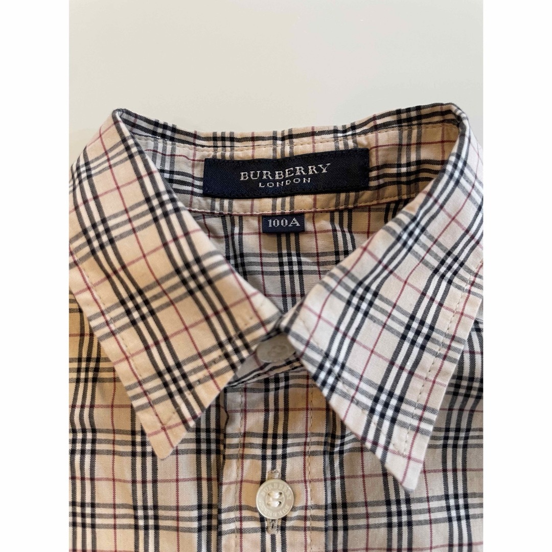 BURBERRY(バーバリー)のBurberry バーバリー　チェックシャツ　キッズ キッズ/ベビー/マタニティのキッズ服男の子用(90cm~)(Tシャツ/カットソー)の商品写真