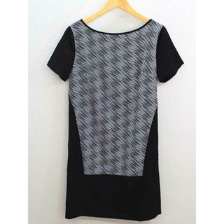 アルマーニエクスチェンジ(ARMANI EXCHANGE)の新品未使用品‡ARMANI EXCHANGE/アルマーニエクスチェンジ‡半袖ワンピース/タグ付き/半袖/膝丈 ブラック×ホワイト/黒×白 レディース XS/TP  夏 414032 onepi(ポロシャツ)